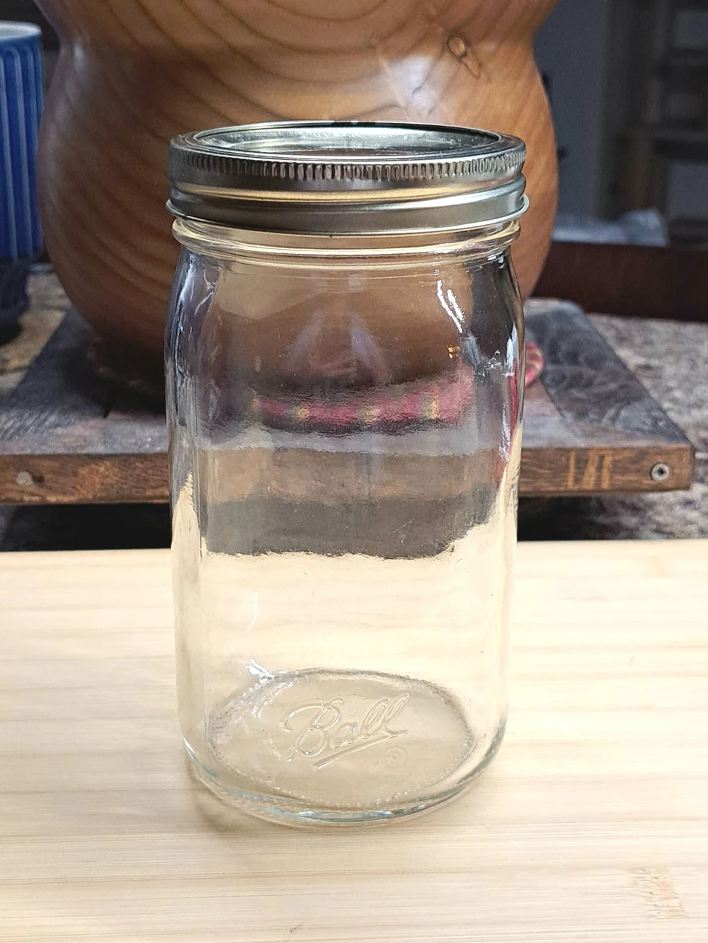 Tall Glass Ball Jar